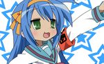  cosplay hare_hare_yukai izumi_konata lucky_star parody seifuku suzumiya_haruhi suzumiya_haruhi_no_yuuutsu 