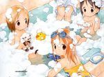  ana_coppola bath ferret ichigo_mashimaro itou_chika jpeg_artifacts matsuoka_miu sakuragi_matsuri 