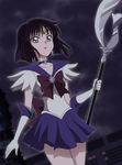  bishoujo_senshi_sailor_moon bishoujo_senshi_sailor_moon_crystal black_hair bow brooch choker cowboy_shot elbow_gloves expressionless gloves holding holding_spear holding_weapon jewelry looking_at_viewer magical_girl official_style onomekaman pleated_skirt polearm purple_bow purple_eyes purple_sailor_collar purple_skirt sailor_collar sailor_saturn sailor_senshi_uniform short_hair silence_glaive skirt solo spear star star_choker tiara tomoe_hotaru weapon white_gloves 