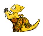  2016 alphys anthro appulsprite cute female lizard reptile scalie solo source_request undertale video_games 