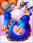 2016 ambiguous_gender anthro areola belly big_belly big_breasts blue_scales breasts claws clitoris dragon drooling duo egg female hair hazel_(madamsquiggles) hi_res huge_breasts internal long_hair madamsquiggles membranous_wings navel nipples nude orange_claws orange_hair orange_nipples oviposition pregnant pussy pussy_juice saliva scales scalie sex size_difference spikes spread_legs spreading tail_sex teats toe_claws tongue tongue_out unbirthing vore white_scales wings 