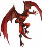  anthro bat_wings crepitus demon dungeons_&amp;_dragons membranous_wings nude official_art pathfinder reptile runes scalie simple_background solo wings yellow_eyes 