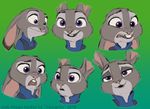  anthro buckteeth clothed clothing disney female fur half-closed_eyes incorgnito judy_hopps lagomorph mammal model_sheet open_mouth purple_eyes rabbit smile solo teeth zootopia 