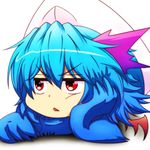  :o ayano_(ayn398) bad_id bad_twitter_id bat_wings blue_hair chigaunsuyo commentary_request derivative_work disembodied_head hair_ornament hat jitome looking_away mob_cap red_eyes remilia_scarlet solo touhou triangle_mouth v-shaped_eyebrows wings yukkuri_shiteitte_ne 