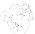  &lt;3 2016 anthro bent_over big_breasts big_butt breasts butt canine dragon female hybrid mammal solo vimhomeless wolf 