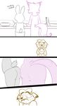  anthro butt canine comic cooking digital_media_(artwork) disney female fox fur gideon_grey humor lagomorph male mammal mature_female rabbit simple_background sketch suggestive sweat teeth white_background zootopia 