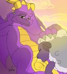  animated caprine cum cum_in_mouth cum_inside dragon duo fellatio female feral hi_res interspecies krazyelf male male/female mammal mountain oral outside scalie sex sheep sky spyro spyro_the_dragon video_games 