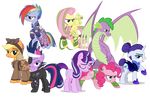  alternate_timeline applejack_(mlp) bad_future dragon equine eye-patch fluttershy_(mlp) friendship_is_magic horn horse mammal my_little_pony pegasus pinkie_pie_(mlp) pony rainbow_dash_(mlp) rarity_(mlp) safe spike_(mlp) starlight_glimmer_(mlp) twilight_sparkle_(mlp) unicorn vector wings 