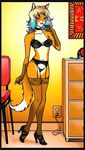  a.b._lust anthro blush canine clothing elise_(greyhunter) female fox fur lingerie mammal 