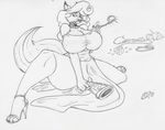  anthro big_breasts breasts canine carmelita_fox female fox huge_breasts krocialblack mammal sly_cooper_(series) solo video_games 