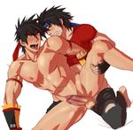  2boys anal bandage blush dungeon_and_fighter male_fighter_(dungeon_and_fighter) male_focus multiple_boys sex steam sweat tagme yaoi 