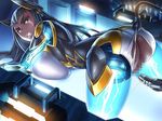  1girl all_fours ass breasts cyborg dark_skin energy female huge_ass kings-3_tesla_(taimanin_asagi_battle_arena) large_breasts long_hair looking_at_viewer machine mikoyan pussy tagme taimanin_asagi taimanin_asagi_battle_arena tentacle 