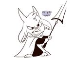 asgore_dreemurr caprine child clothing cute fight goat horn mammal mudkipful robe undertale video_games weapon young 