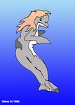  2006 cetacean dolphin female mammal marine nude phinna simple_background solo whale 