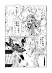  ahoge animal assassin's_creed_(series) bird bow bowtie box braid building caravan carriage check_translation city comic donkey eagle fifiruu frilled_sleeves frills greyscale hair_bow hong_meiling horse luggage monochrome pants puffy_short_sleeves puffy_sleeves road short_sleeves skirt solo_focus speech_bubble spoken_question_mark street talking text_focus touhou translation_request twin_braids vest 
