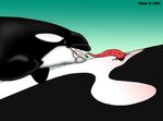  2005 animal_genitalia cetacean cum dolphin duo erection feral male mammal marine nude orca penis phinna simple_background teeth tongue whale 