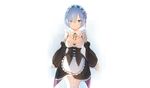  blue_eyes blue_hair lp_(hamasa00) maid re:zero_kara_hajimeru_isekai_seikatsu rem_(re:zero) short_hair 