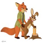  2016 anthro bow cadbury_caramel_bunny candy candy_bar canine chocolate cum cum_inside cute disney fluffy fluffy_tail food fox fur invalid_tag lagomorph looking_at_viewer making_love mammal nick_wilde open_mouth orgasm penetrate penetration rabbit sex skateryena tongue tongue_out zootopia 
