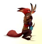  2016 alpha_channel anthro canine digital_media_(artwork) digitigrade disney duo female fox fur green_eyes grey_fur holding_(disambiguation) hug judy_hopps lagomorph male mammal nick_wilde orange_fur plantigrade purple_eyes rabbit simple_background small_tail thewyvernsweaver transparent_background zootopia 