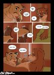  anthro canine chris_(meesh) comic cougar detailed_background dialogue digital_media_(artwork) dog duo english_text eyewear feline fellatio fur glasses john_(meesh) licking little_buddy male mammal meesh muscular nude oral sex speech_bubble tagme text tongue tongue_out 