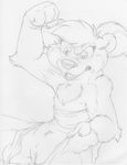  angry anthro armpits bear cub female fight first_person_view fist frown greyscale line_art looking_at_viewer mammal marie_flumtunn mizzyam monochrome nipples nude open_mouth pencil_(artwork) pussy sharp_teeth sitting solo spread_legs spreading teeth traditional_media_(artwork) young 