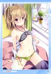  bikini natsume_eri open_shirt seifuku swimsuits undressing 