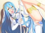  1girl ahegao anus aqua_(fire_emblem_if) ass blue_hair blush breasts dancer dildo female fire_emblem fire_emblem_if hou_(hachiyou) long_hair nintendo object_insertion open_mouth pussy pussy_juice saliva spread_legs sweat tongue tongue_out uncensored vaginal_object_insertion weapon yellow_eyes 