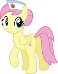  butt cutie_mark equine feathered_wings feathers female feral fluttershy_(mlp) friendship_is_magic hair hat horse long_hair mammal my_little_pony nurse pegasus pink_hair pony solo wings yellow_feathers 