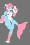  anthro breasts cpt._maverick dragon female fish freckles hybrid intersex invalid_tag inverted_nipples marine nipples piercing roxxane shark solo 