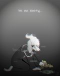  adult asriel_dreemurr asriel_hyperdeath_adult caprine god_of_hyperdeath gradient gradient_background monochrome solo spot_color tagme undertale 