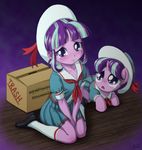  1girl dual_persona my_little_pony my_little_pony_friendship_is_magic personification starlight_glimmer tagme uotapo younger 
