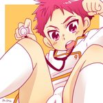  1boy bulge high_speed! male_focus mamechuu red_hair shiina_asahi shorts 