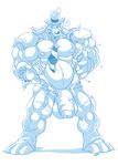  ! 2010 ? anthro balls barefoot belly biceps big_balls big_penis blue_and_white canine clothed clothing digital_media_(artwork) dog flaccid fur growth hat huge_balls huge_muscles huge_penis humanoid_penis male mammal monochrome muscle_growth musclegut muscular muscular_male mutant_serpentina navel necktie nipples open_mouth pants pecs penis sam_(sam_and_max) sam_and_max simple_background solo speech_bubble standing surprise teeth topless torn_clothing uncut vein veiny_penis wardrobe_malfunction 