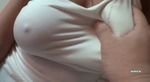  1boy 1girl animated animated_gif asian breast_grab breasts camisole erect_nipples grabbing indoors jav moka photo shirt skin_tight 