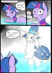  clothing dialogue duo english_text equine female friendship_is_magic fur hair horn mammal metal_(artist) my_little_pony speech_bubble starswirl_the_bearded_(mlp) text twilight_sparkle_(mlp) unicorn 
