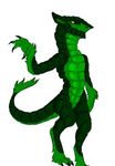  anthro dragon fur htess htess_(artist) hybrid male reptile scales scalie sergal simple_background slit_pupils solo 