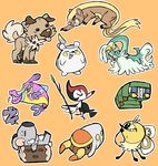  albino-penguin bruxish charjabug cutiefly drampa grubbin komala nintendo pikipek pok&eacute;mon rockruff togedemaru video_games yungoos 