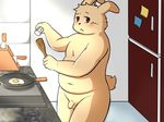  :&lt; balls blush cooking egg flaccid humanoid_penis lagomorph male mammal nude obese overweight partially_retracted_foreskin penis rabbit red_eyes salt solo standing uncut 萌の傻蛋熊 