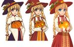  blonde_hair blue_eyes huyase orikanekoi pumpkin slavya-tan tagme travnica witch_hat 