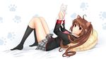  animal_ears brown_hair cat cat_ears lennon little_busters! natsume_rin orikanekoi red_eyes tagme 