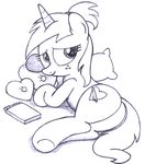  an-tonio equine fan_character female feral freckles hair horn mammal my_little_pony silver_draw simple_background sketch smile solo unicorn white_background 