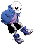  animated_skeleton bone clothing footwear male monster sans_(undertale) skeleton smile solo undead undertale video_games 