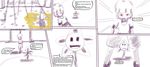  angry animextremex asgore_dreemurr caprine chara_(undertale) comic confusion english_text flower flowey_the_flower goat knife mammal monster plant red_eyes text undertale video_games young 