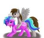  2016 cutie_mark drooling duo equine fan_character feathers female feral friendship_is_magic horn horse male male/female mammal my_little_pony open_mouth pegasus penis pony saliva sassyninja simple_background unicorn vaginal wings 