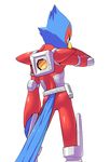  anthro avian backpack belt bird bodysuit boots clothing falco_lombardi footwear male nintendo shoulder_pads simple_background skinsuit solo star_fox sunoko24 tight_clothing video_games 