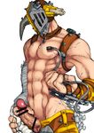  1boy abs borderlands borderlands_2 drooling erection krieg male_focus mask muscle nipples pecs penis saliva solo tagme 