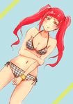  1girl bikini bleach dokugamine_riruka holding_hand red_hair side-tie_bikini twintails 