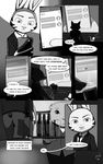  anthro cellphone clothed clothing comic dialogue digital_media_(artwork) disney english_text hi_res jack_savage lagomorph male mammal monochrome pandazooka_(artist) phone rabbit speech_bubble tagme text zootopia 