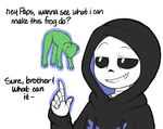  altertale amphibian animated_skeleton bone clothed clothing comic english_text friisans frog hoodie levitating male papyrus_(undertale) sans_(undertale) simple_background skeleton text undead undertale video_games 