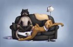  2017 alcohol anthro aron_(jay_naylor) beer beverage biped blue_eyes bottle bottomless breasts butt canid canine canis clothed clothing conditional_dnp digital_media_(artwork) domestic_cat domestic_dog duo felid feline felis female footwear hi_res jay_naylor lamp lying male male/female mammal nude nudist on_front pawpads shoes siamese side_boob sitting sleeping sofa towel trixie_(jay_naylor) 